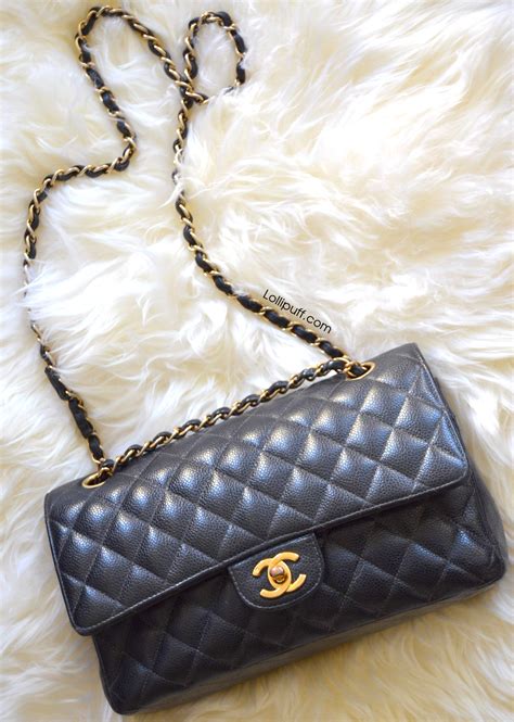 Chanel Classic Medium Caviar Double Flap Bag 